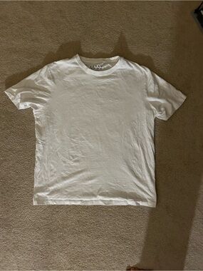 White Crew Neck slim fit muscle shirt tee shirt - Classic Men's Tee